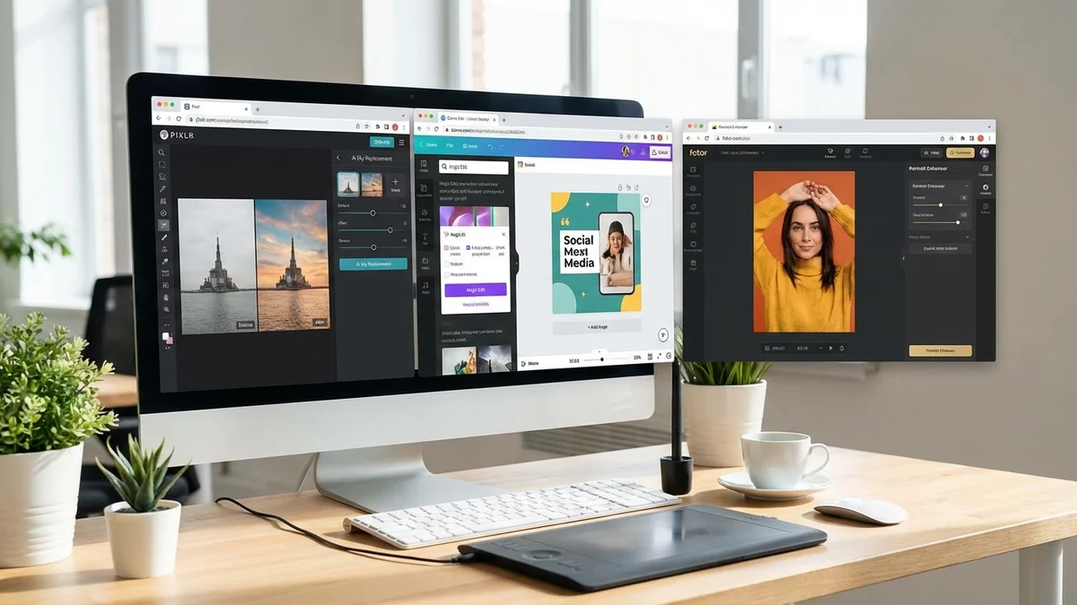 Collection of top AI changer app interfaces and features