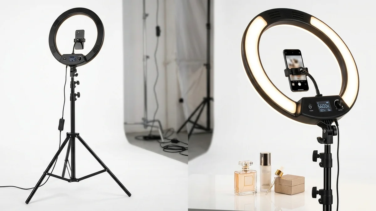 Neewer Ring Light for outfit photography