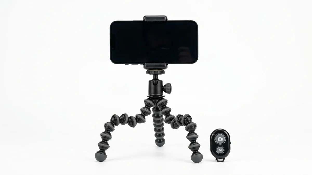 Phone tripod for hands-free virtual try-on