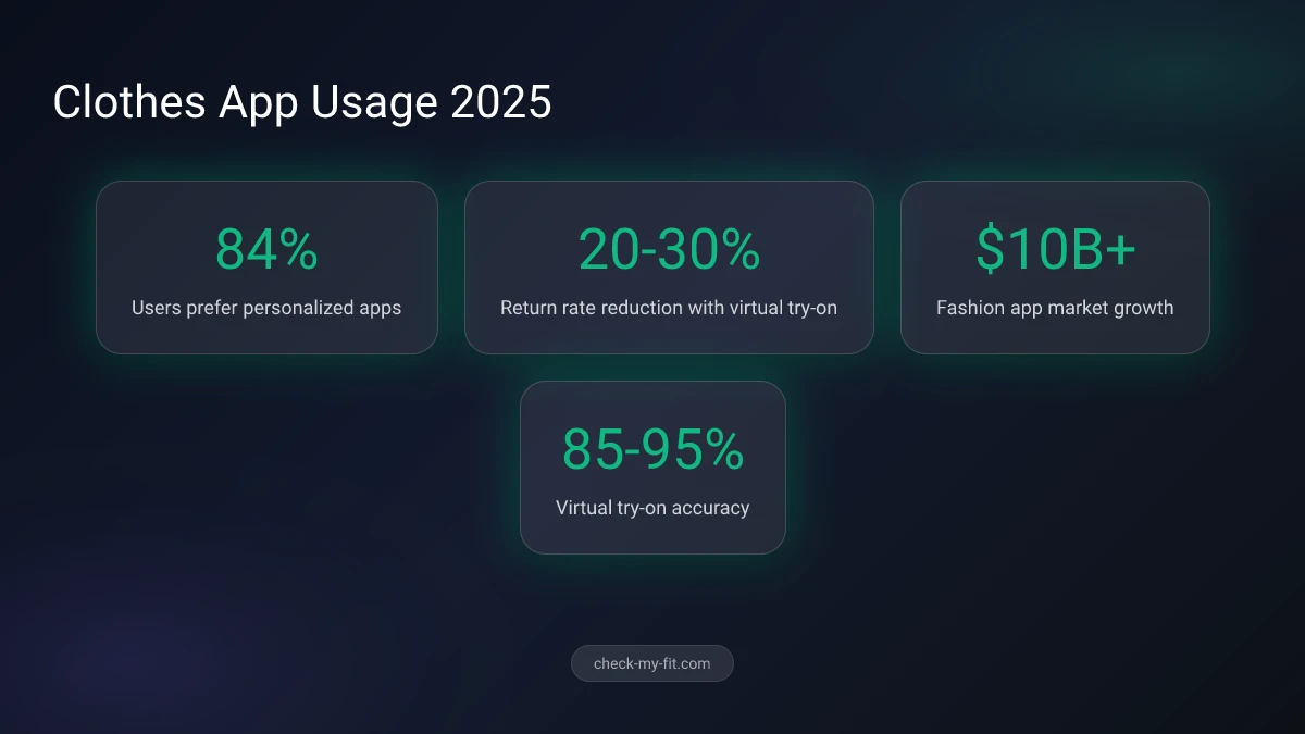 Best Clothes Apps Statistics - Key data on fashion app usage in 2025