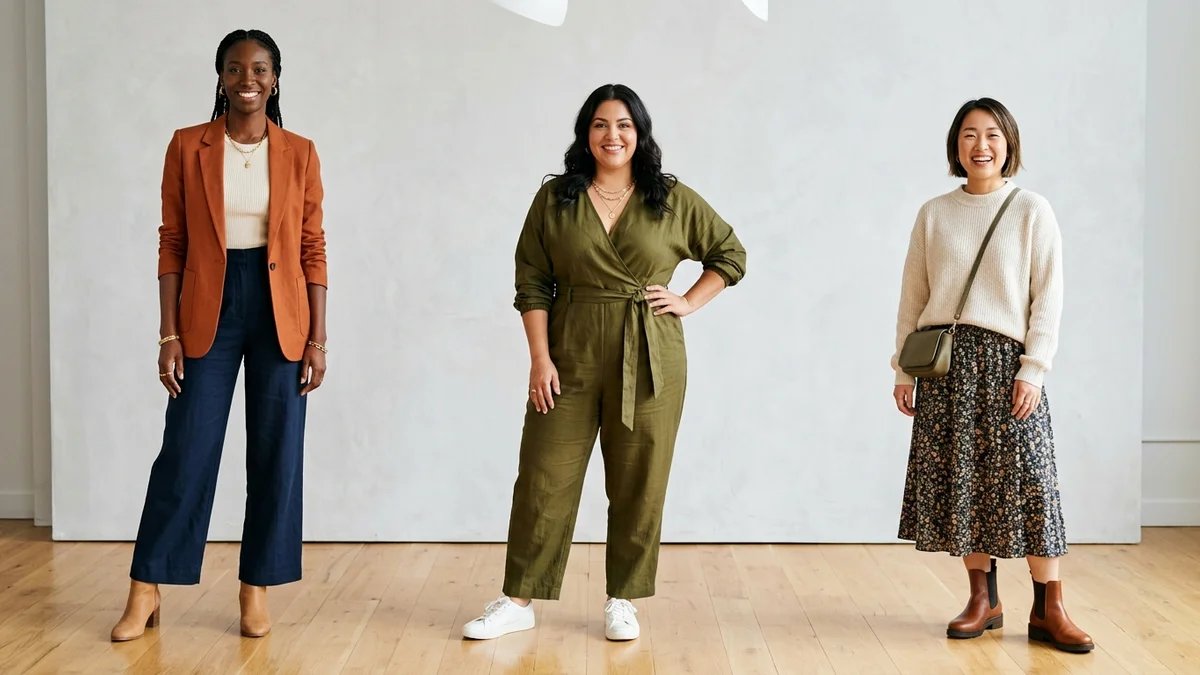 Body type proportion guide for outfit matching