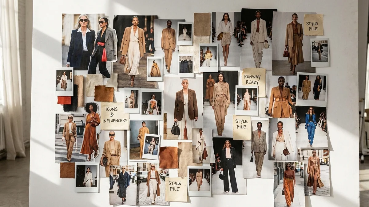 Fashion icons and style influencers representing the fashionista concept