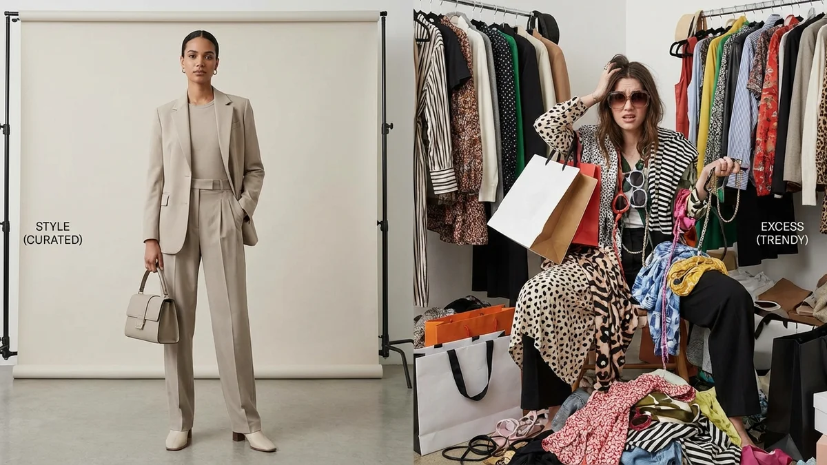 Comparison between fashionista style and fashion victim trends