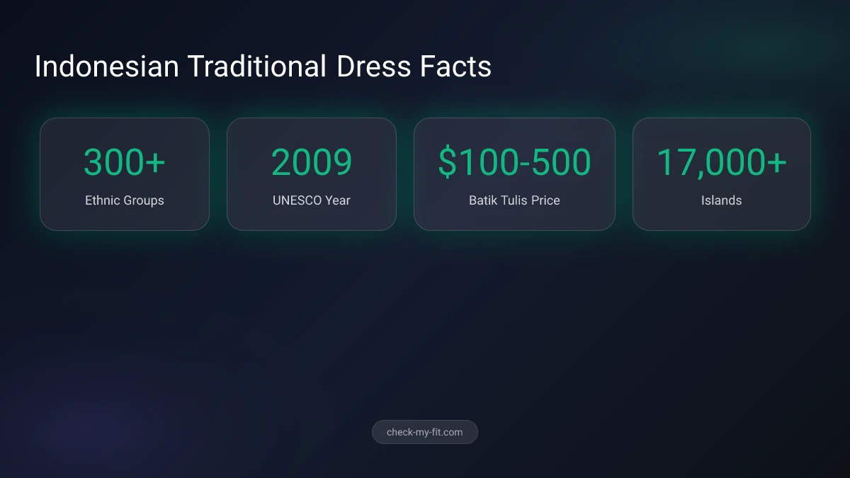 Indonesian Traditional Dress Statistics - Batik and Kebaya cultural data