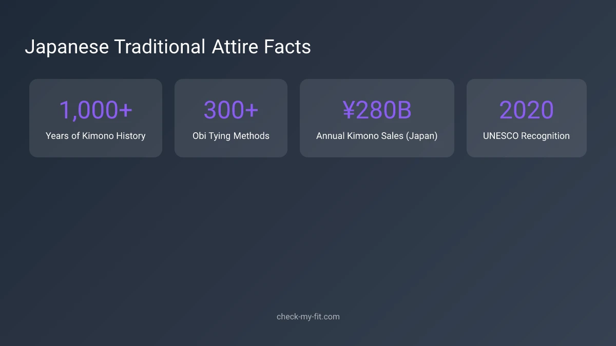 Japanese Traditional Attire Statistics - Key facts about kimono ownership and cultural significance