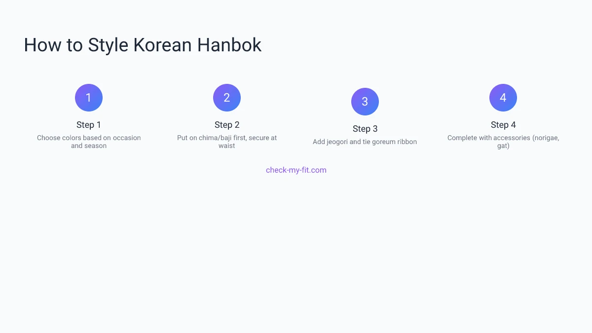 Korean Traditional Fashion Styling Process