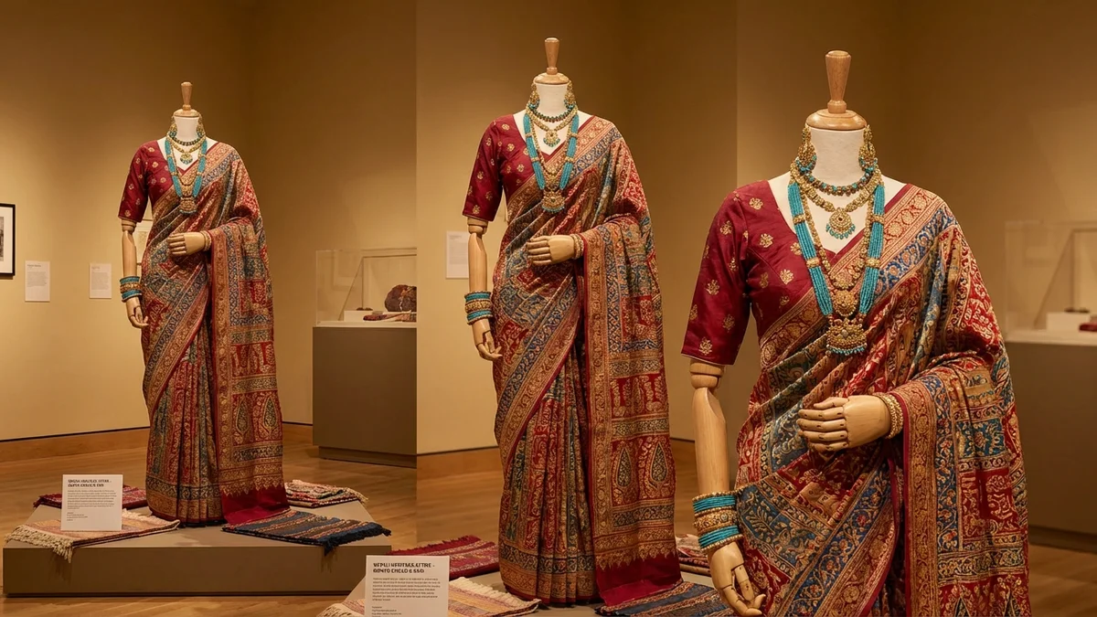 Nepali Women's Traditional Dress Gunyo Cholo and Sari