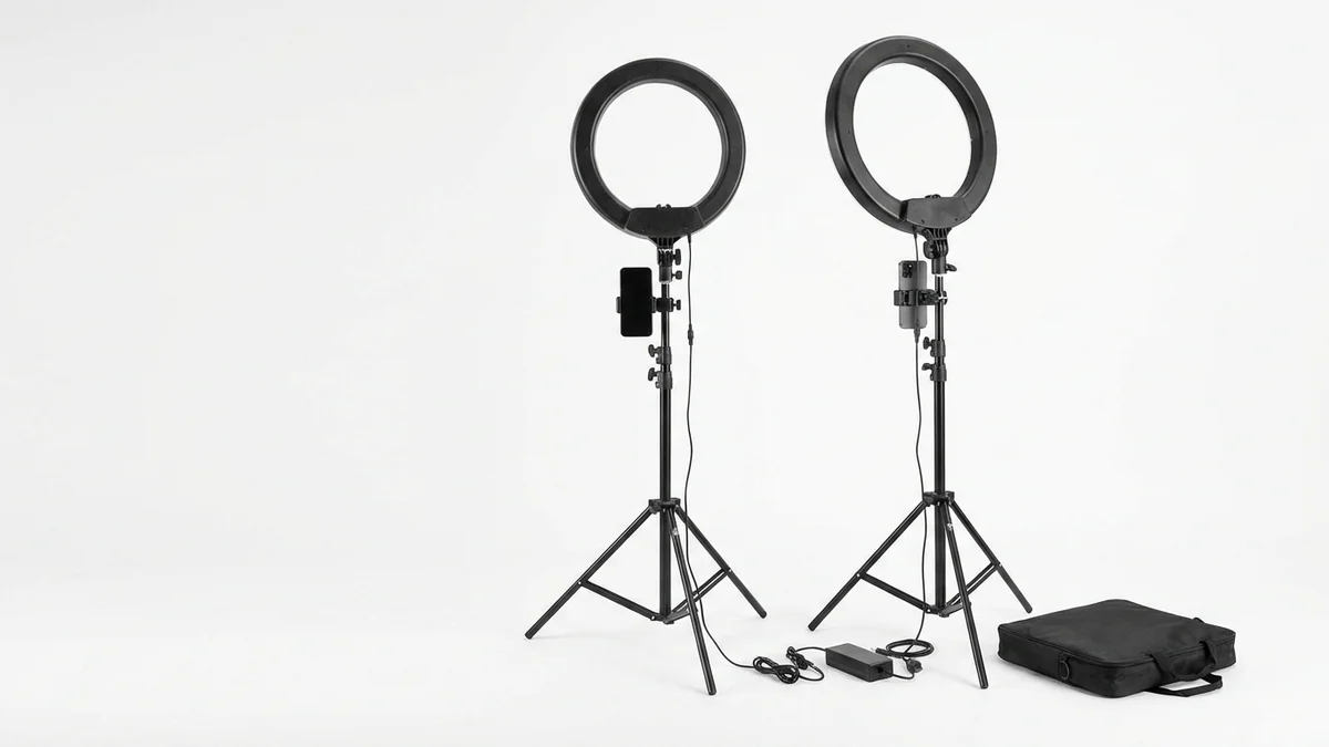 Neewer 18-inch ring light kit for AI reference photography