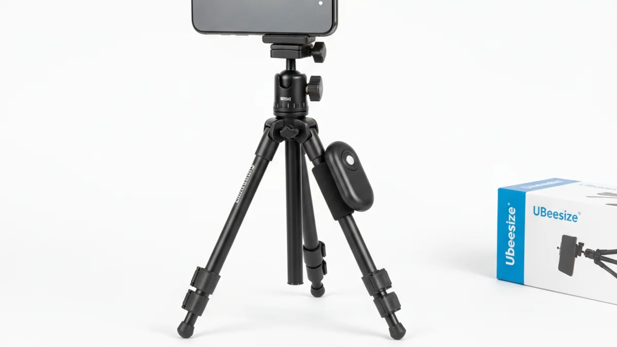 UBeesize phone tripod stand for consistent clothing photography