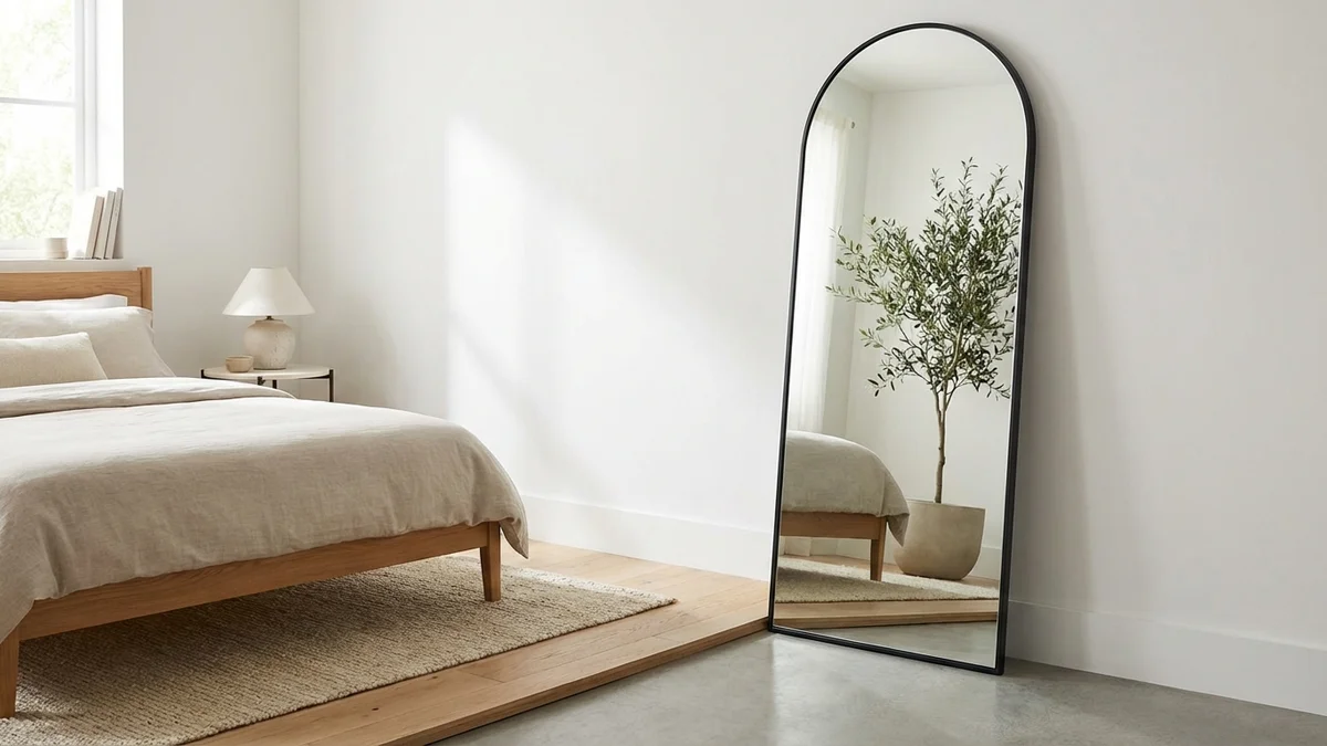 BEAUTYPEAK Arch Full Length Mirror for outfit shots