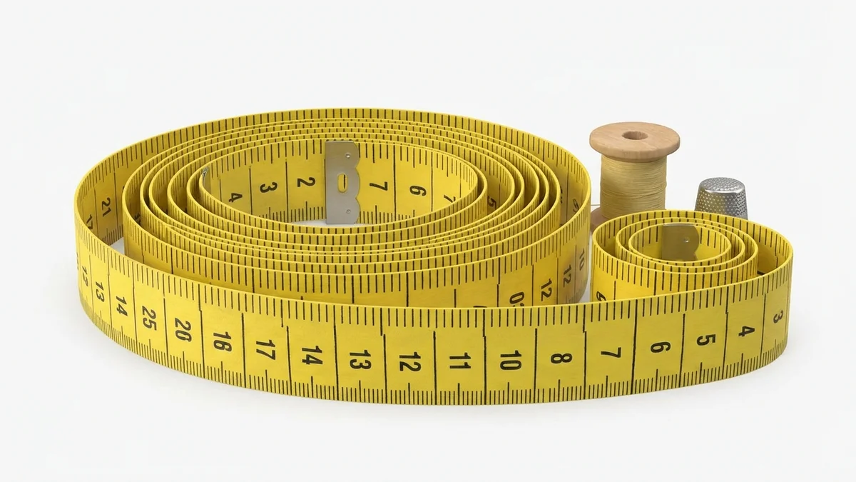 Soft measuring tape for body measurements