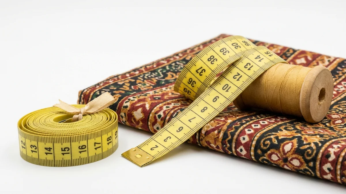 Soft Measuring Tape for Traditional Dress Fitting