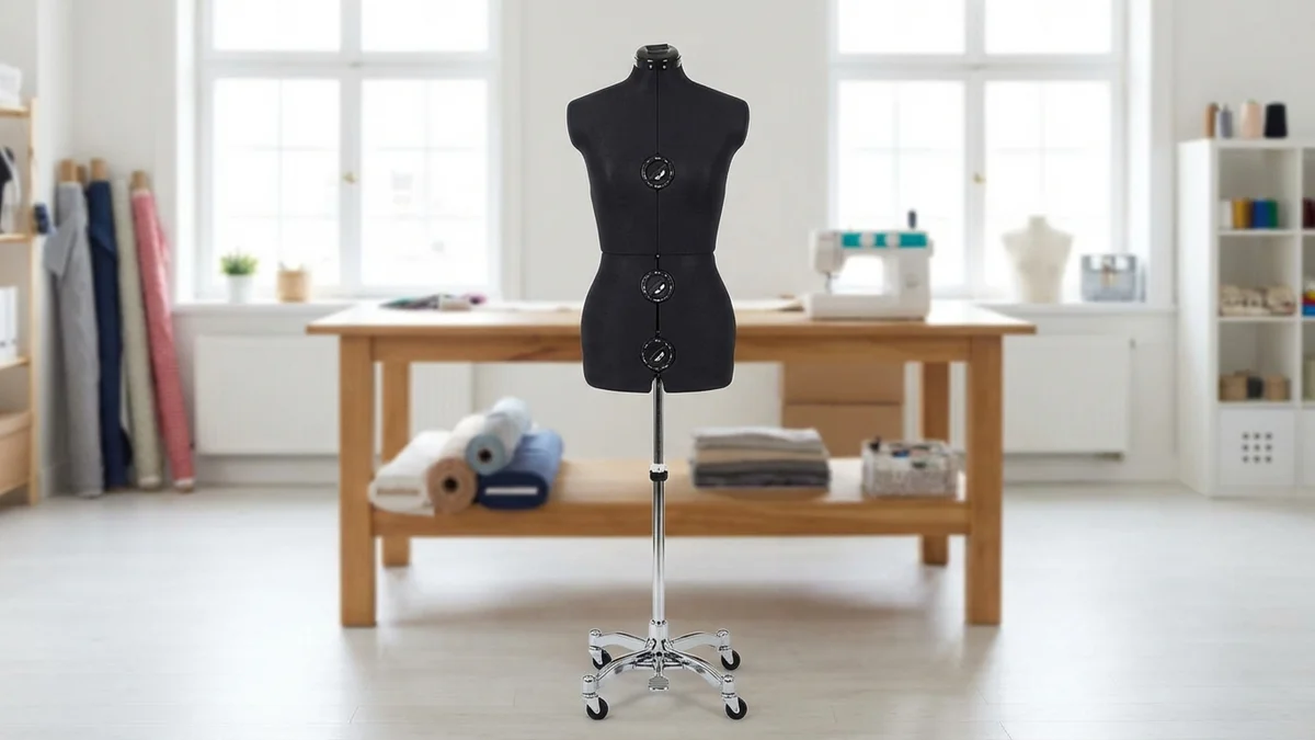 Adjustable dress form mannequin for costume construction