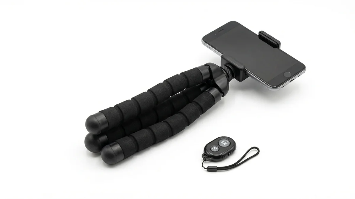 Phone tripod for outfit photos