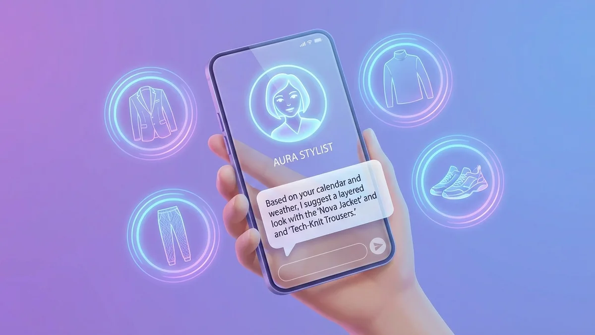 Virtual Stylist Concept Illustration