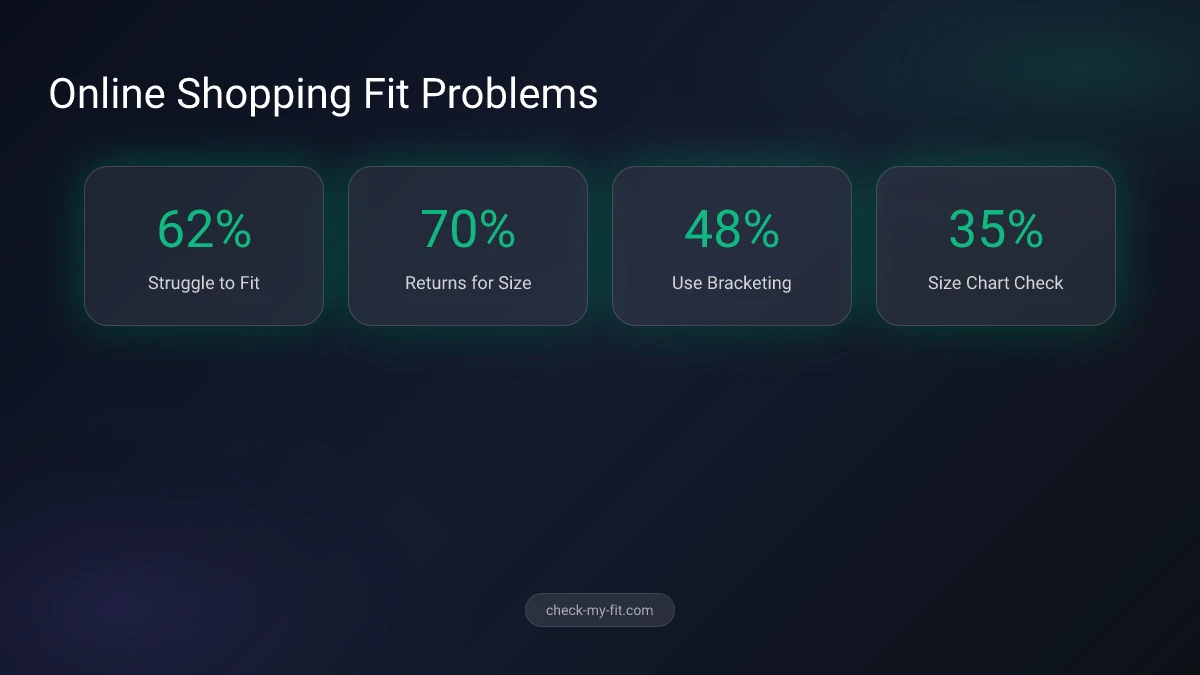 Online shopping fit statistics